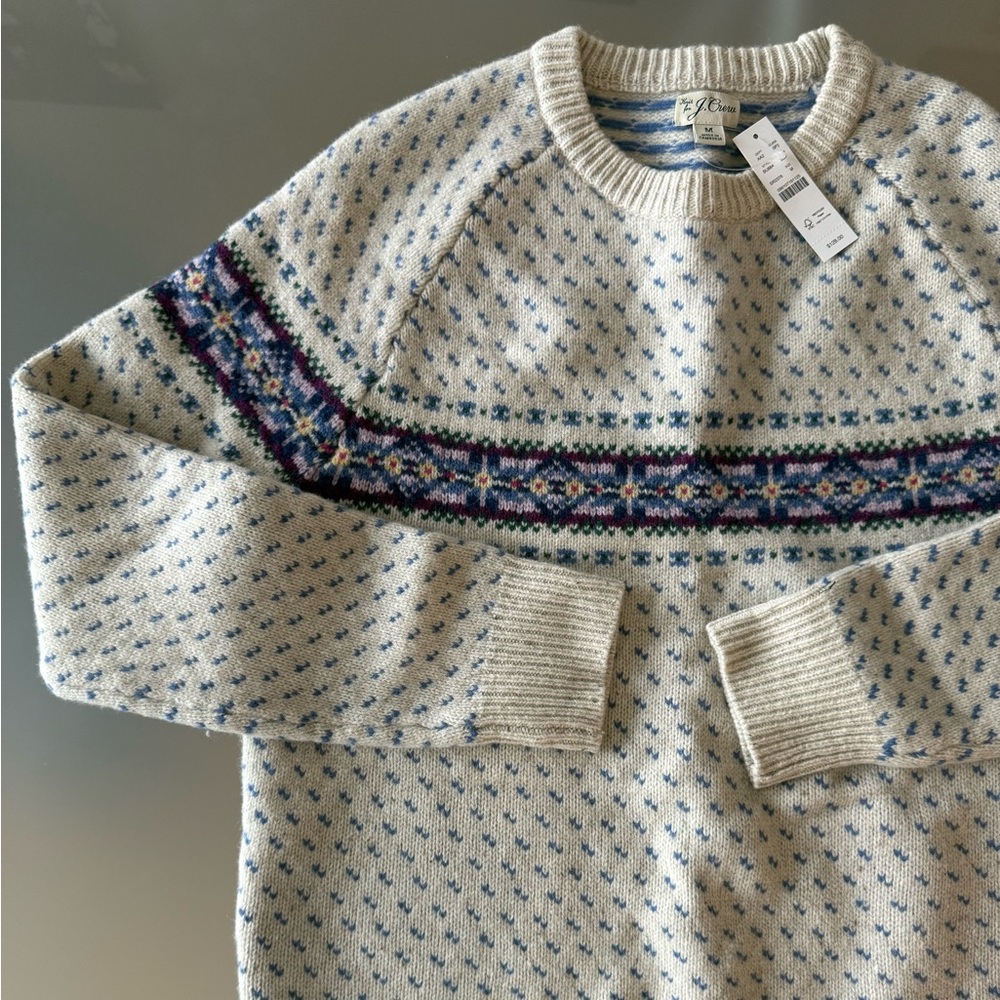 JCREW Winter Men’s Crewneck Sweater, Size M